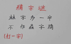 多一半打一字谜答案,多一半打一字谜底揭晓